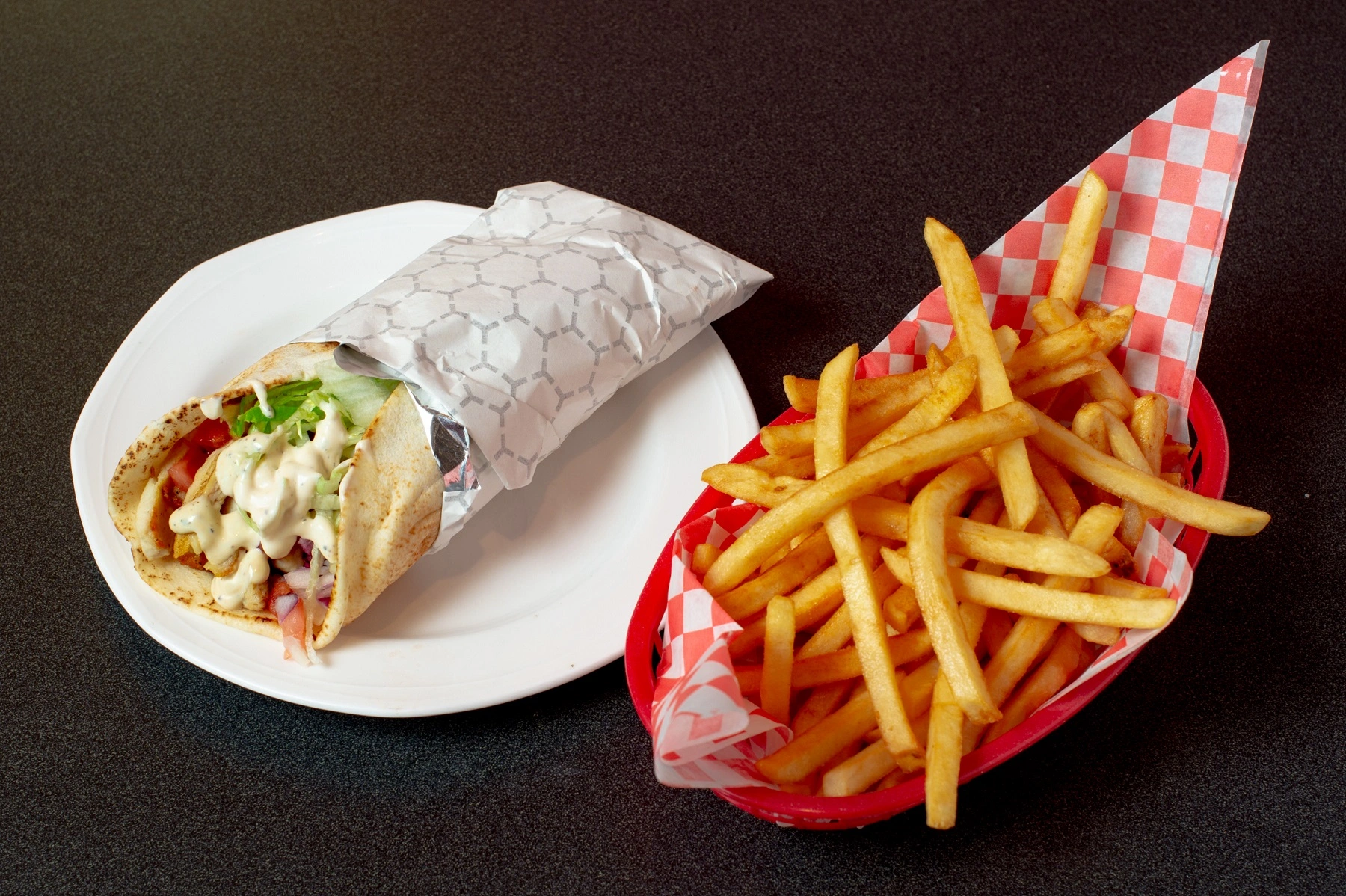 Crispy fries and appetizers at Firezone Pizza Edmonton